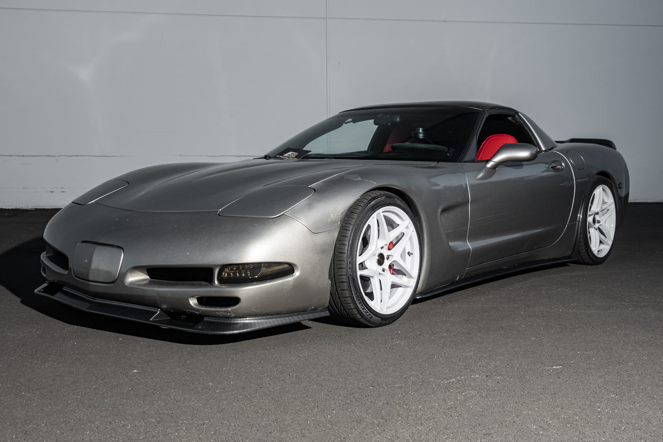 EOS Corvette C5 ZR1 Extended Front Splitter Lip Hydro-Dipped Carbon Fiber (5)