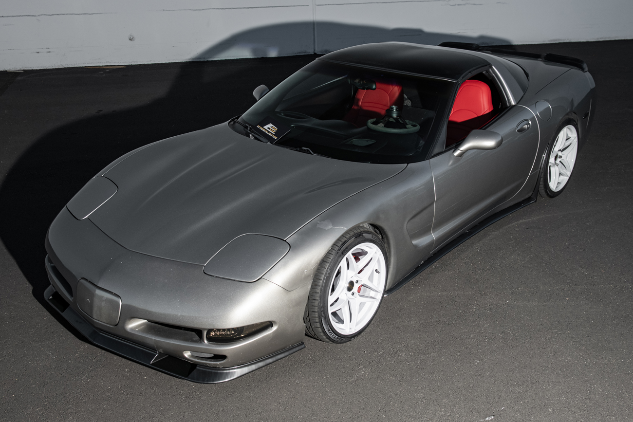 EOS Corvette C5 ZR1 Extended Front Splitter Lip Hydro-Dipped Carbon Fiber (6)