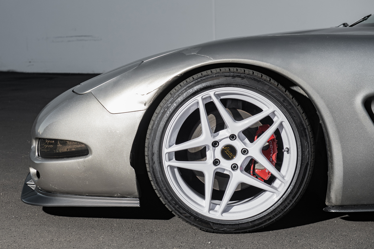 EOS Corvette C5 ZR1 Extended Front Splitter Lip Hydro-Dipped Carbon Fiber (8)