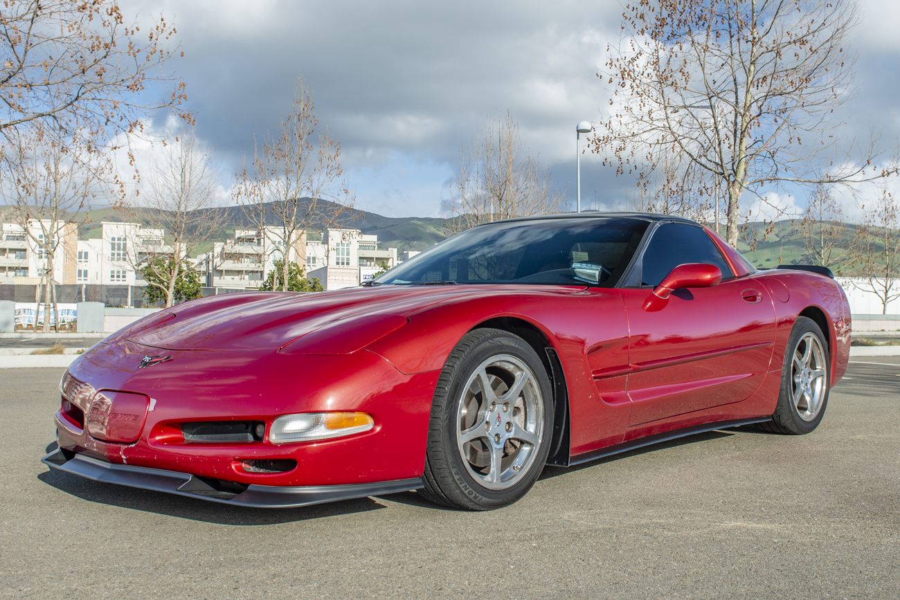 EOS Corvette C5 ZR1 Extended Front Splitter Lip Plastic Black (Unpainted) (2)