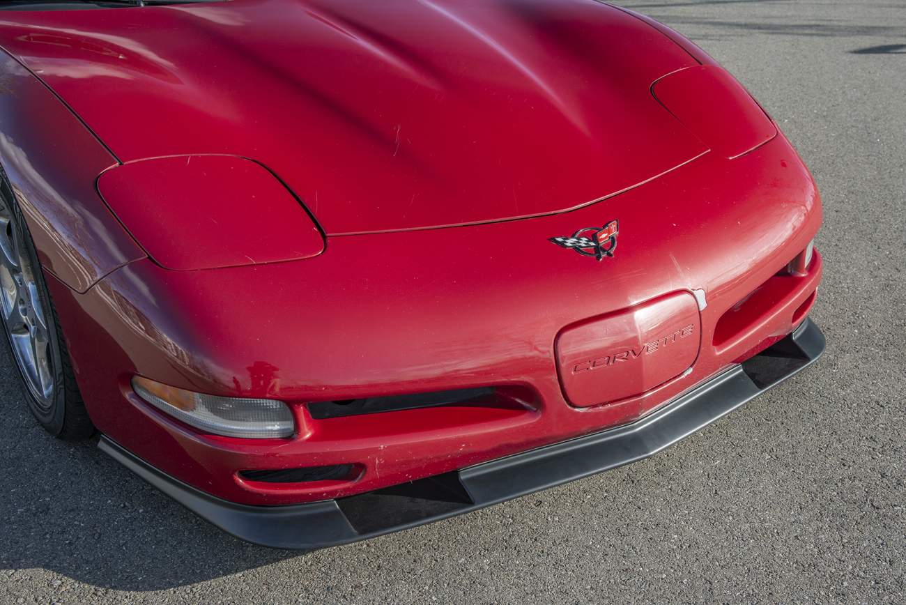 EOS Corvette C5 ZR1 Extended Front Splitter Lip Plastic Black (Unpainted) (8)