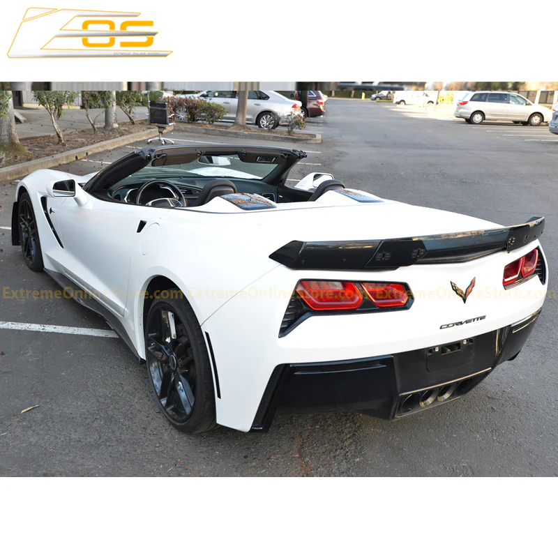 EOS Corvette C7 Wickerbill Rear Spoiler Extension (Dark Tinted) (3)