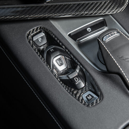 Alternative view of EOS Corvette C8 Gear Switch Control Panel Trim Cover Overlay
