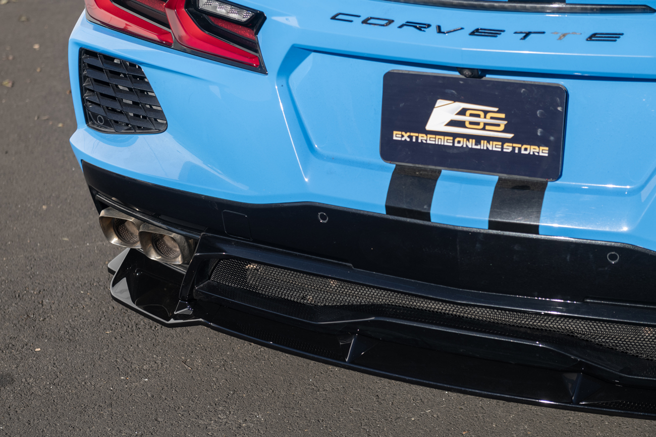 EOS Corvette C8 Rear Diffuser Lip Matte Black (20)