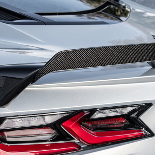 Alternative view of EOS Corvette C8 Stingray Rear Spoiler Add-On Wicker Extension [Z51 Package]