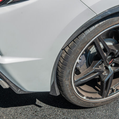Alternative view of EOS Corvette C8 Stingray XL Extended Rear Splash Guard