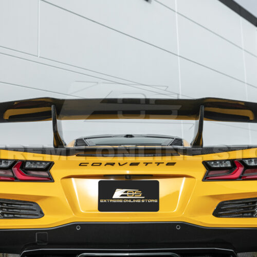 Alternative view of EOS Corvette C8 Z06 Z07 Package | ZR1 Style Rear Wing Spoiler