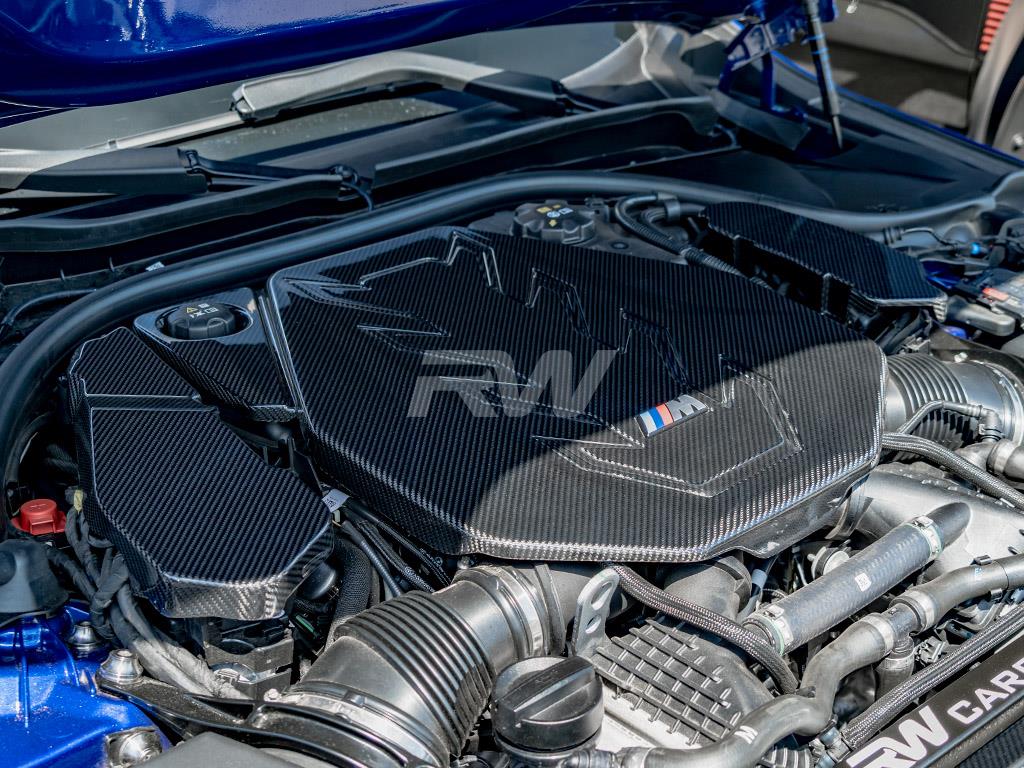 RW Carbon 2025-2026 BMW G90 G99 M5 Carbon Engine Cover Trim Kit bmwg9007 7