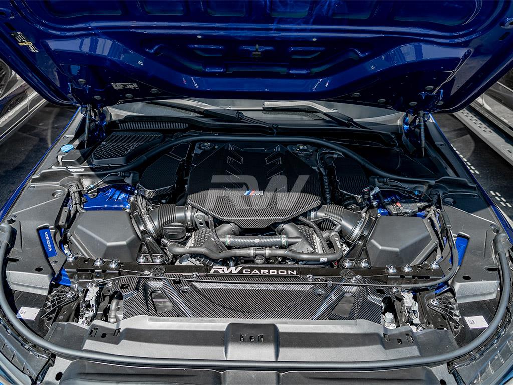 RW Carbon 2025-2026 BMW G90 G99 M5 Carbon Engine Cover Trim Kit bmwg9007 8