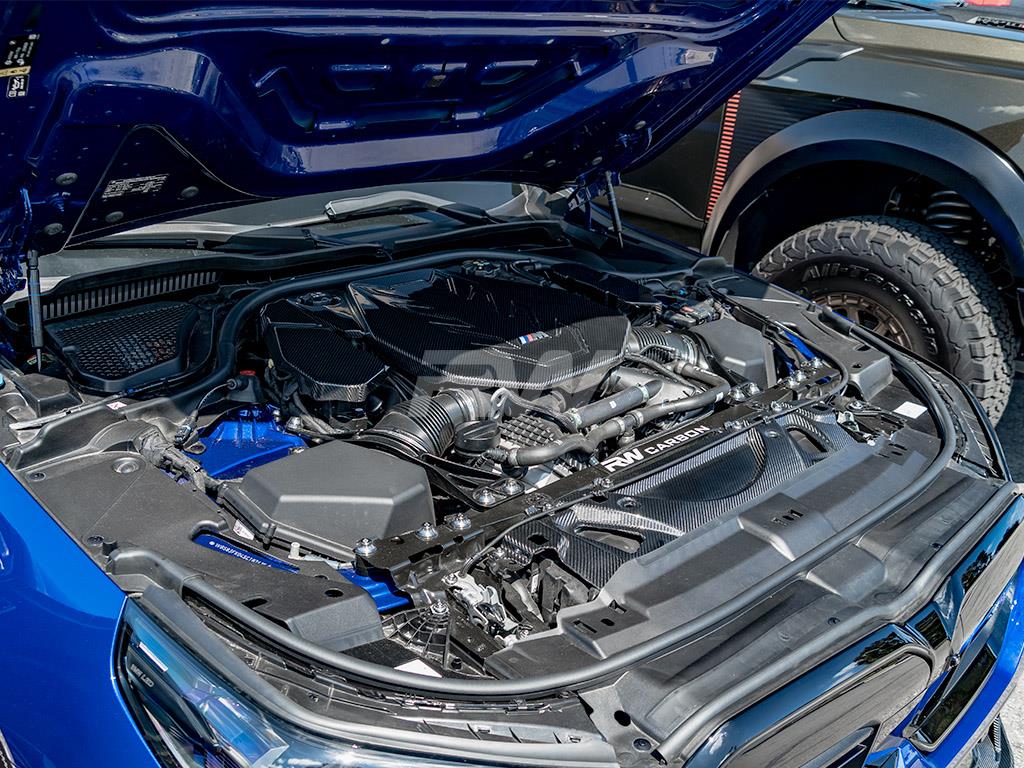 RW Carbon 2025-2026 BMW G90 G99 M5 Carbon Engine Cover Trim Kit bmwg9007 9