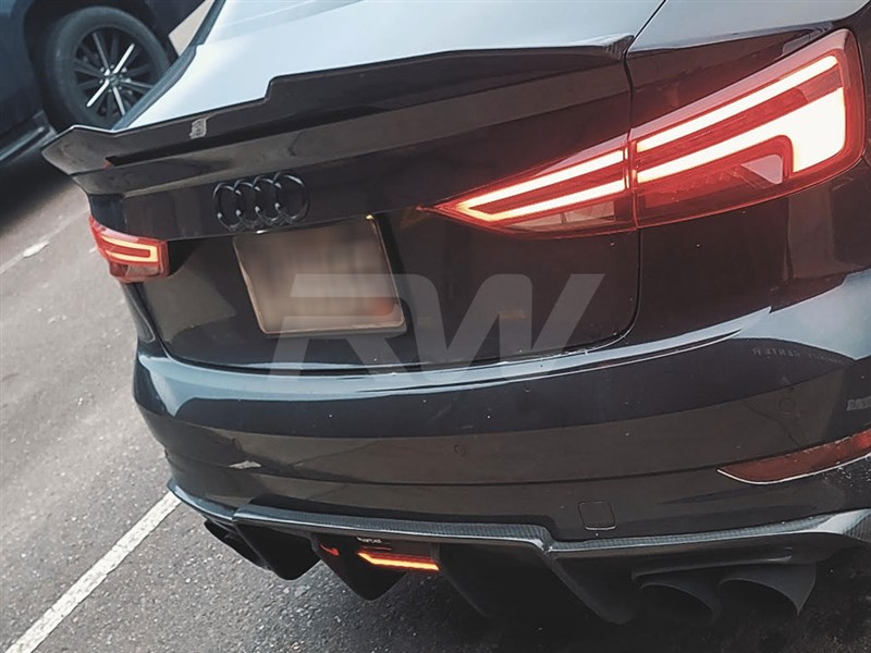 RW Carbon Audi 8V A3S3RS3 Carbon Fiber GTX Trunk Spoiler (1)