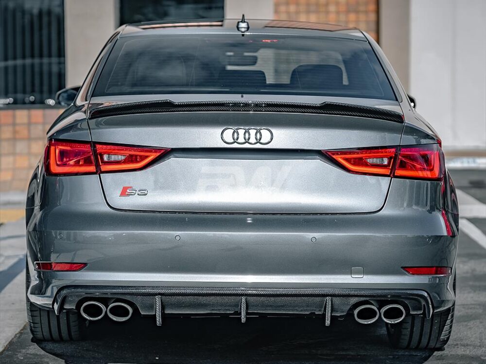 RW Carbon Audi 8V A3S3RS3 Carbon Fiber Trunk Spoiler (2)