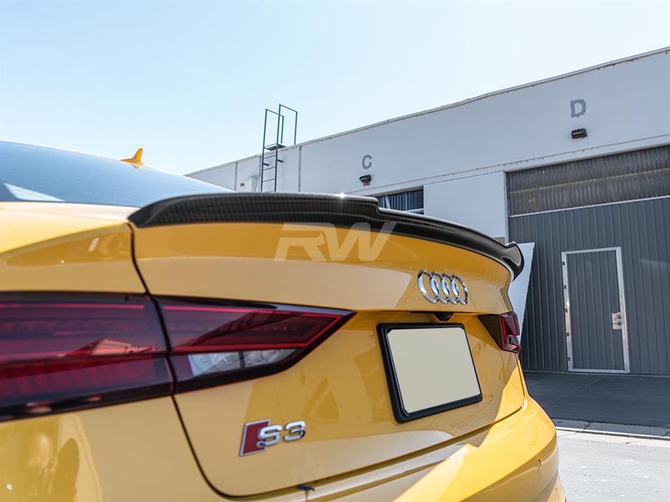 RW Carbon Audi 8V A3S3RS3 Carbon Fiber Trunk Spoiler (7)