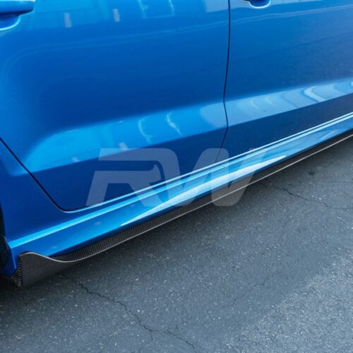 RW Carbon Audi 8v A3 S3 RS3 Carbon Fiber Side Skirt Extensions