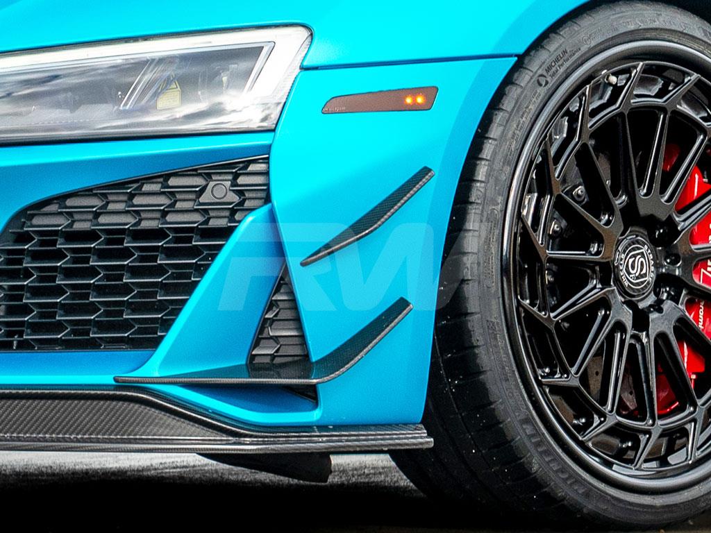 RW Carbon Audi R8 4S Facelift Carbon Fiber Front Canards 2019+_5