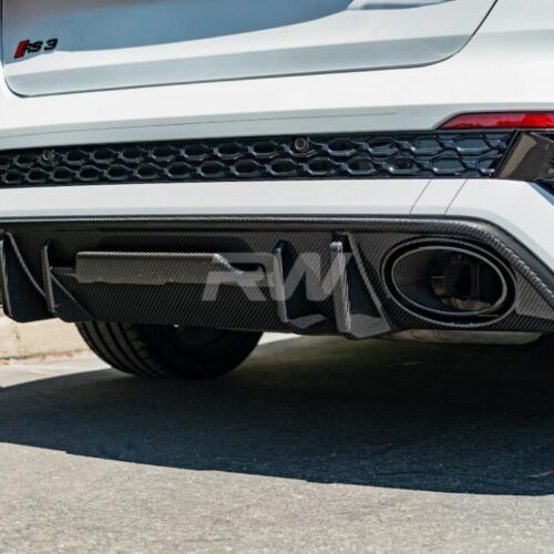 RW Carbon Audi RS3 8Y Carbon Fiber Rear Diffuser