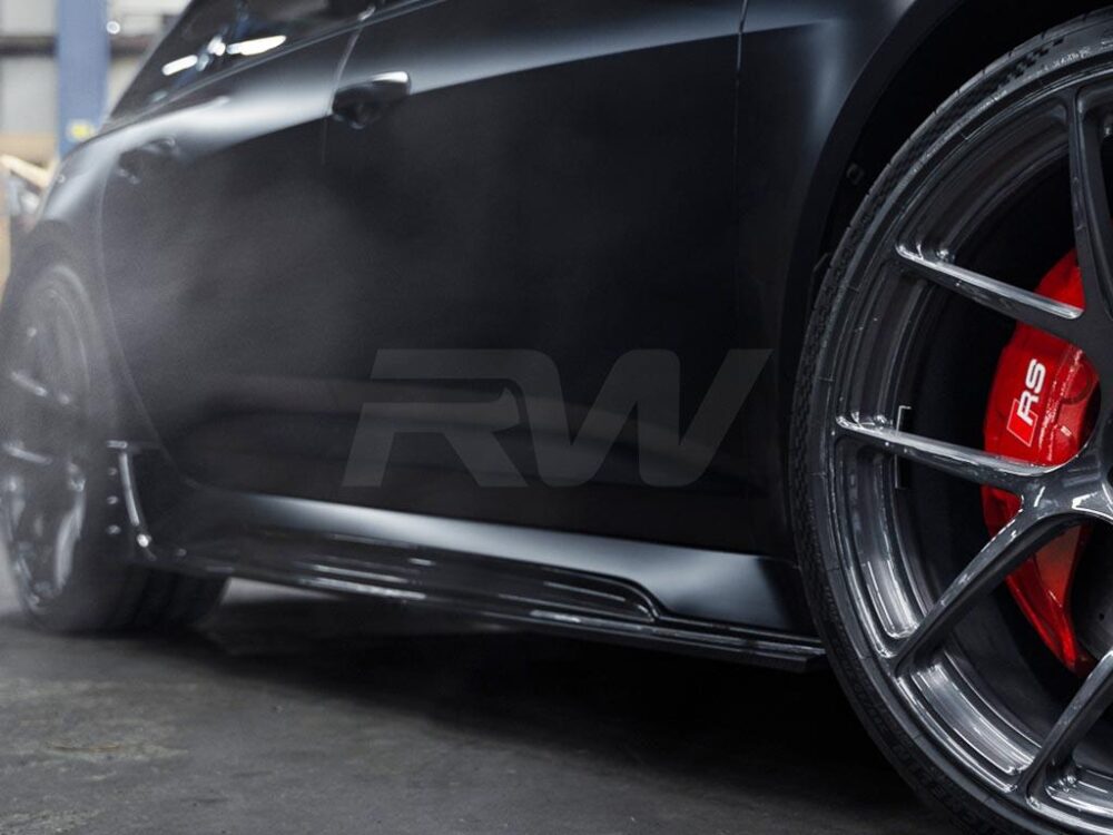 RW Carbon Audi RS6 RS7 C8 Carbon Fiber Side Skirt Extensions (10)