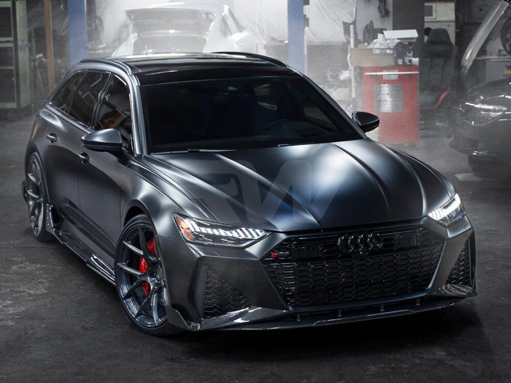 RW Carbon Audi RS6 RS7 C8 Carbon Fiber Side Skirt Extensions (4)