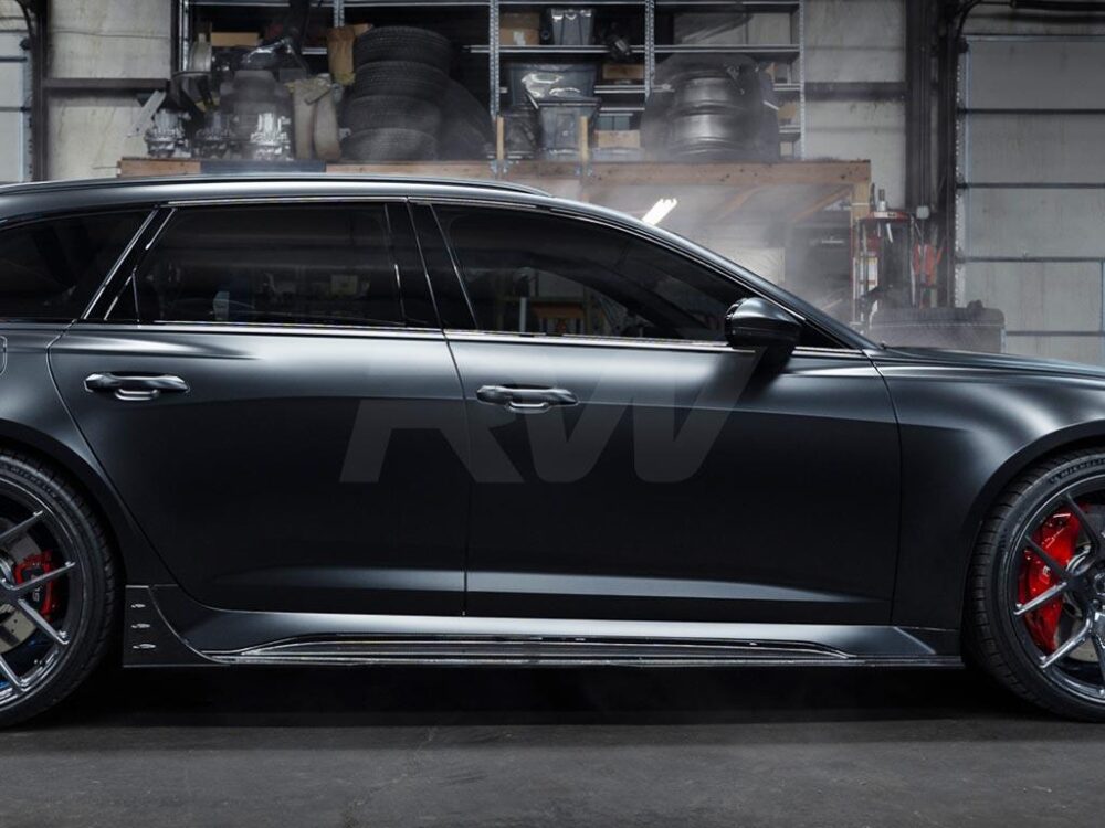 RW Carbon Audi RS6 RS7 C8 Carbon Fiber Side Skirt Extensions (5)