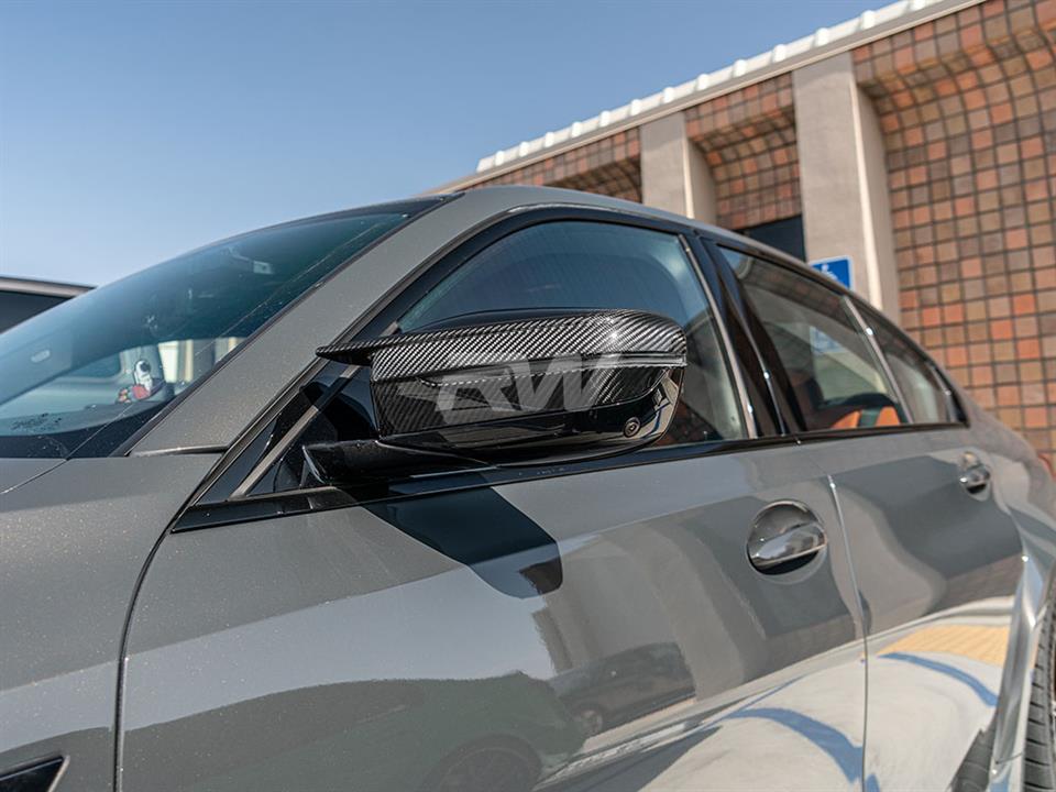 RW Carbon BMW 2023+ G20 G26 G22 G23 CF Mirror Caps - Image 3