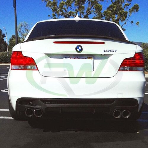RW Carbon BMW E82 E88 Perf. Style Carbon Fiber Diffuser
