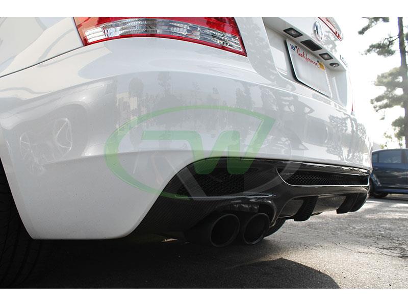 RW Carbon BMW E82 E88 Perf. Style Carbon Fiber Diffuser - Image 12