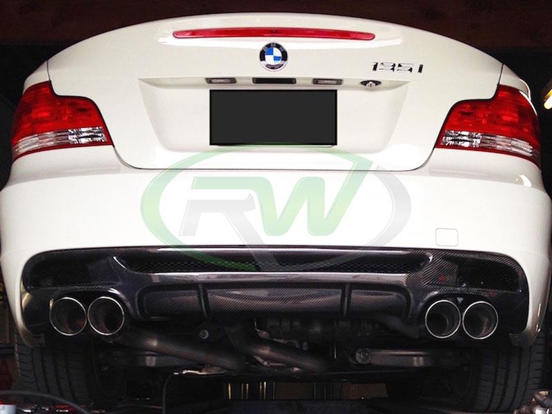 RW Carbon BMW E82 E88 Perf. Style Carbon Fiber Diffuser - Image 14