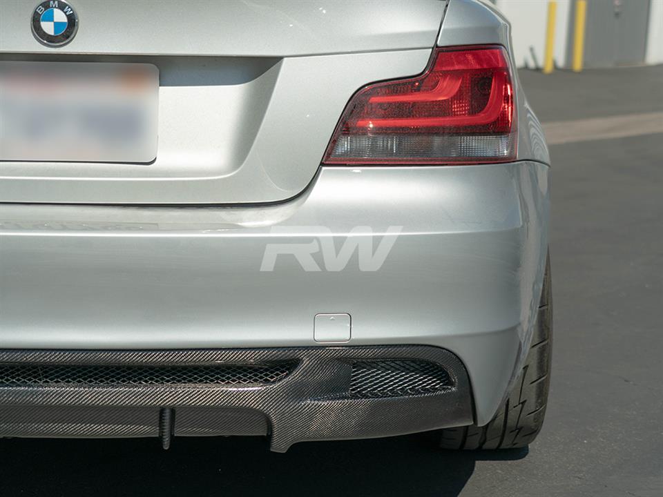 RW Carbon BMW E82 E88 Perf. Style Carbon Fiber Diffuser - Image 7