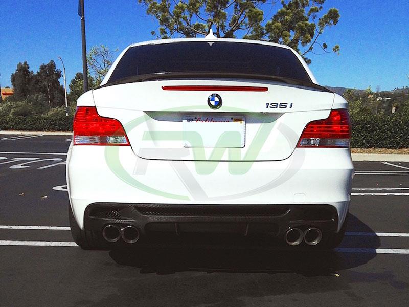 RW Carbon BMW E82 E88 Perf. Style Carbon Fiber Diffuser