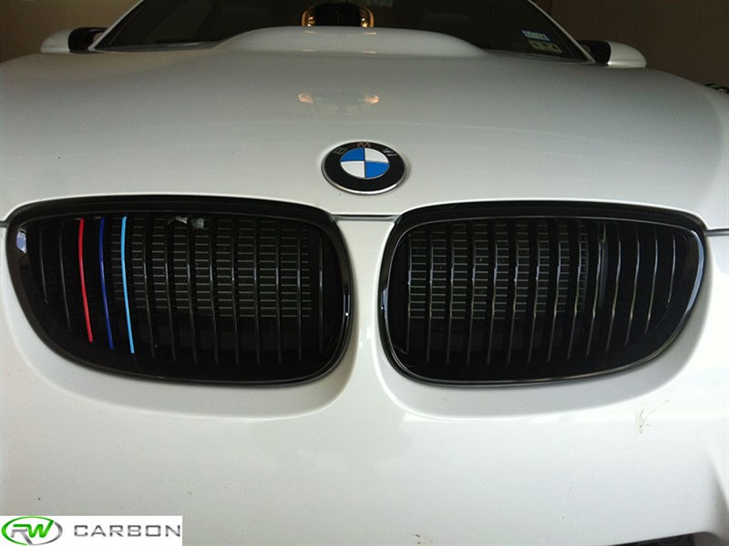 RW Carbon BMW E90 E92 E93 M3 Gloss Black Grilles (3)