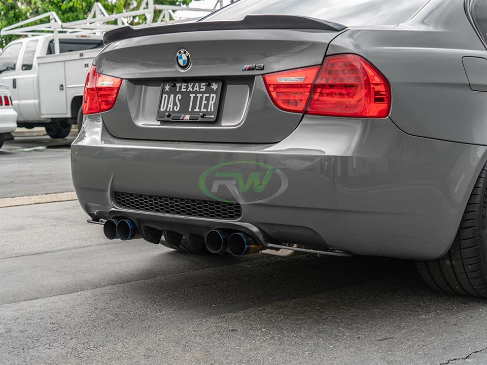 RW Carbon BMW E90 M3 Hamann Style Carbon Fiber Diffuser - Image 6
