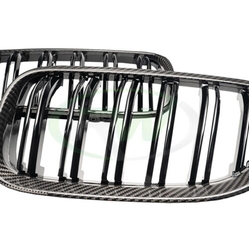 RW Carbon BMW E92 E93 Carbon Fiber Double Slat Grilles