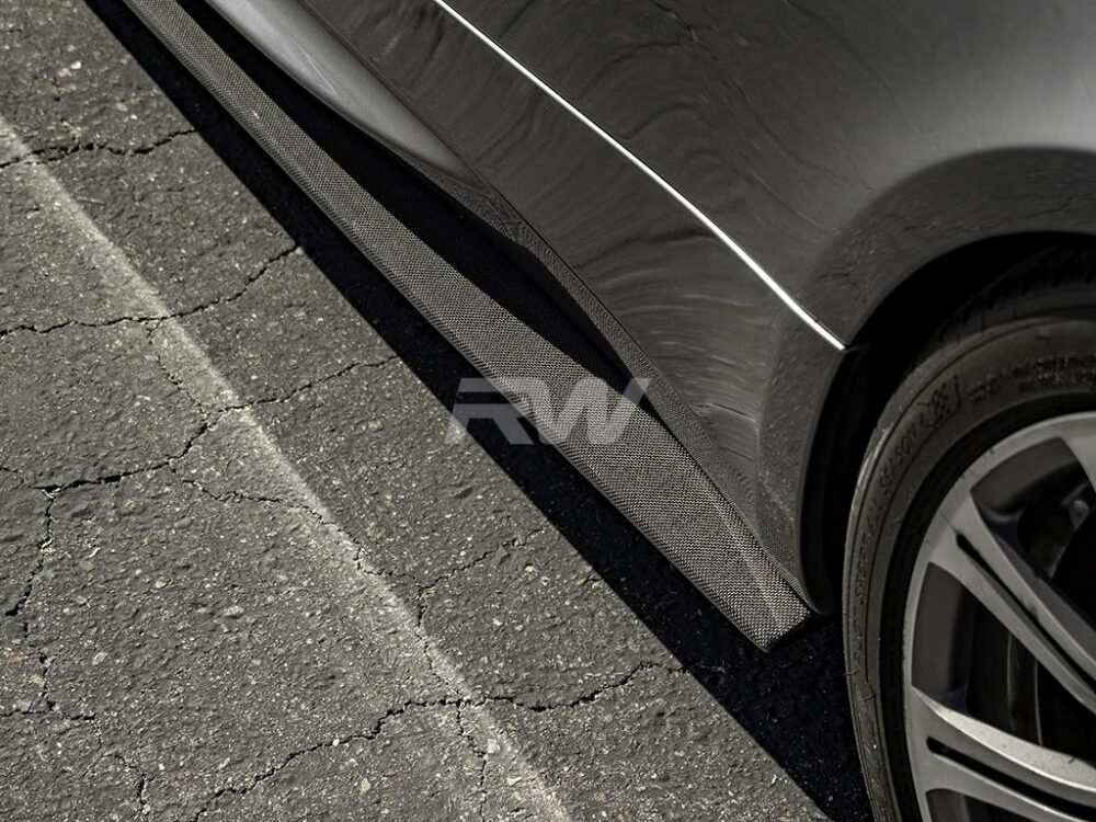 RW Carbon BMW E92 E93 M3 Carbon Fiber Side Skirt Extensions (1)