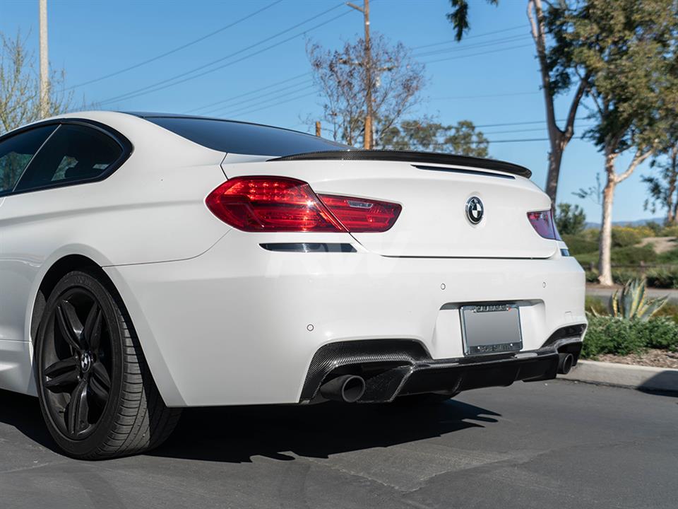 RW Carbon BMW F06 F12 F13 3D Style Carbon Fiber Diffuser - Image 2