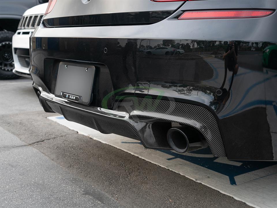 RW Carbon BMW F06 F12 F13 3D Style Carbon Fiber Diffuser - Image 5