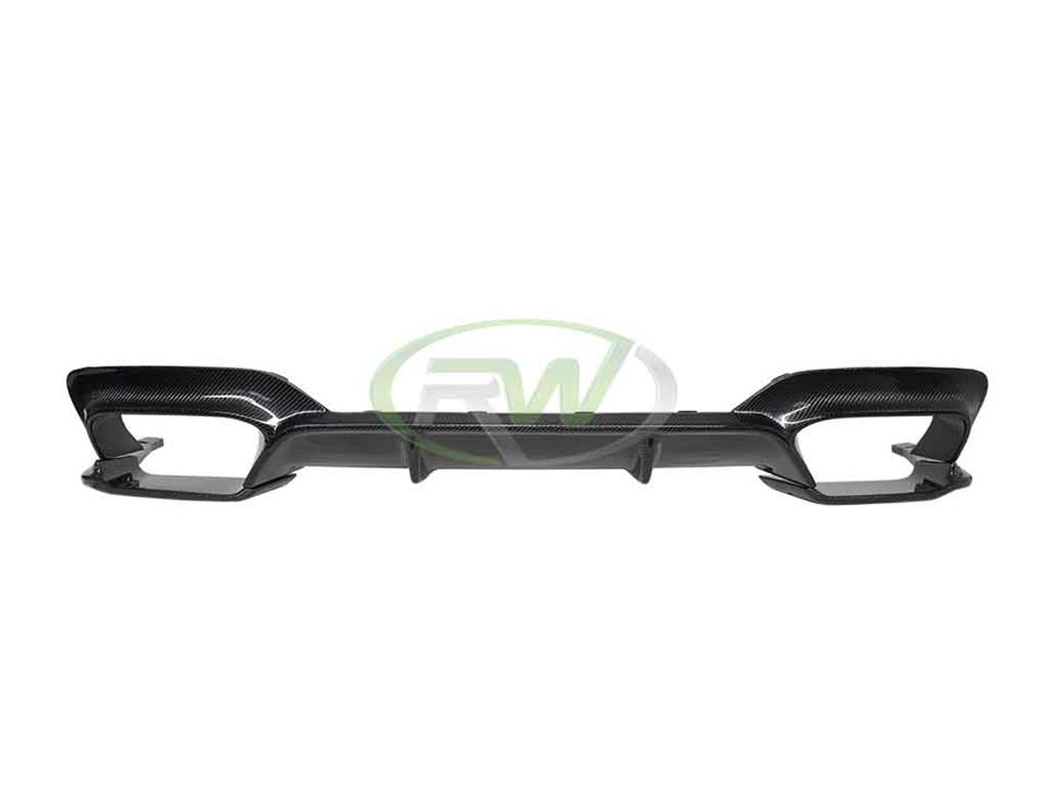 RW Carbon BMW F06 F12 F13 M6 3D Style Carbon Fiber Diffuser - Image 11