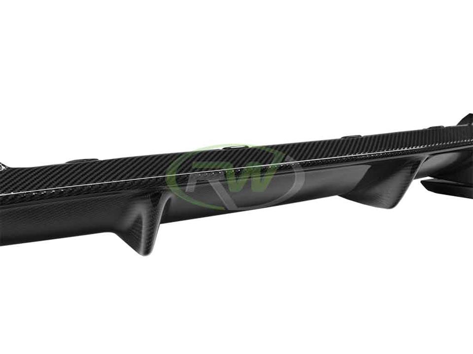 RW Carbon BMW F06 F12 F13 M6 3D Style Carbon Fiber Diffuser - Image 13