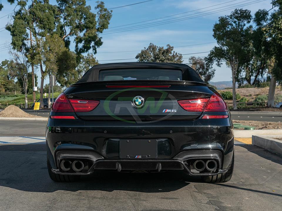 RW Carbon BMW F06 F12 F13 M6 3D Style Carbon Fiber Diffuser - Image 14