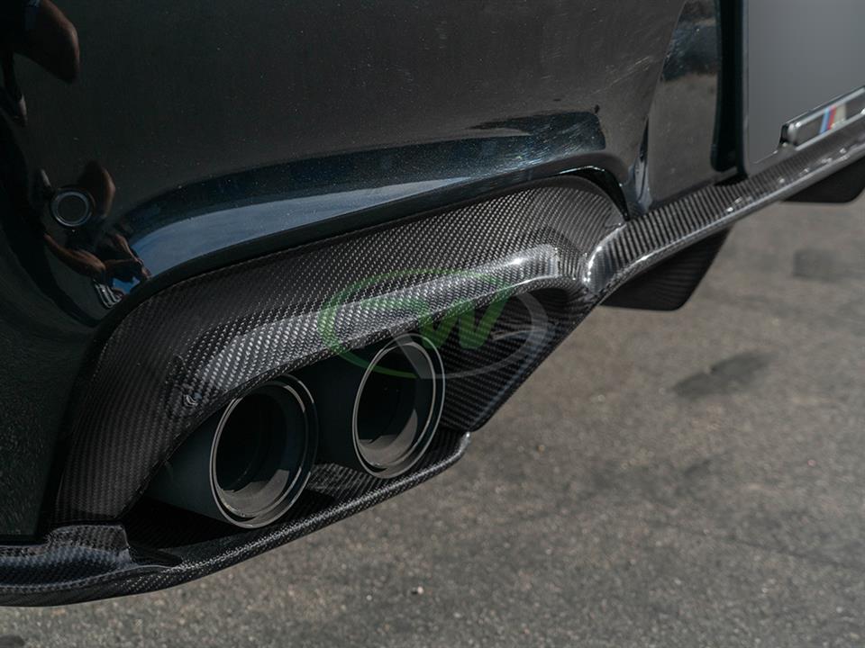 RW Carbon BMW F06 F12 F13 M6 3D Style Carbon Fiber Diffuser - Image 15