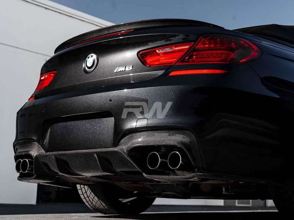 RW Carbon BMW F06 F12 F13 M6 3D Style Carbon Fiber Diffuser - Image 2