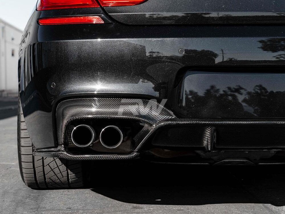 RW Carbon BMW F06 F12 F13 M6 3D Style Carbon Fiber Diffuser - Image 4
