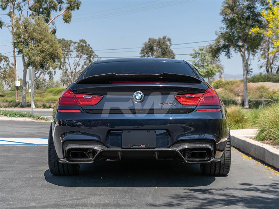 RW Carbon BMW F06 F12 F13 M6 3D Style Carbon Fiber Diffuser - Image 9