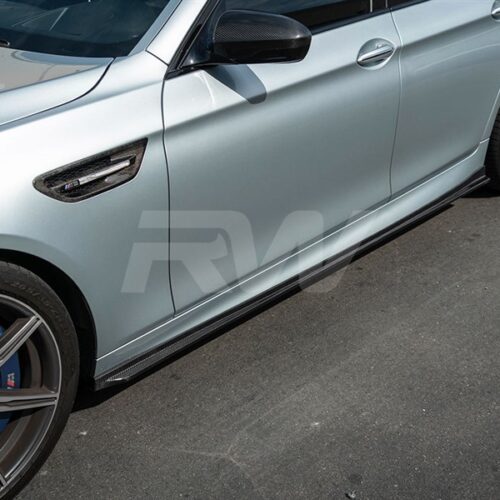 Alternative view of RW Carbon BMW F10 F11 3D Style CF Side Skirt Extensions