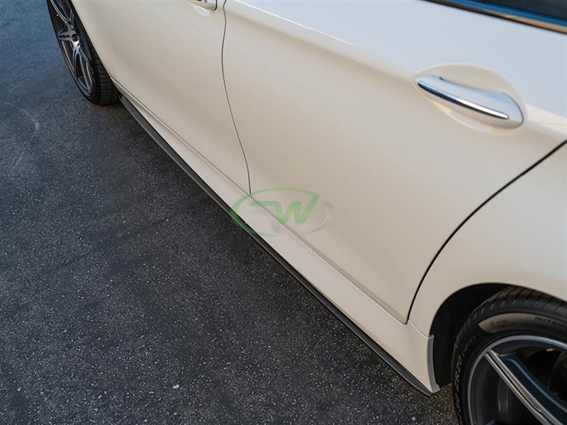 RW Carbon BMW F10 F11 CF Performance Style Side Skirt Extensions (1)