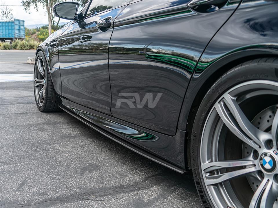 RW Carbon BMW F10 F11 CF Performance Style Side Skirt Extensions (3)