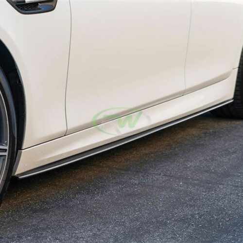 RW Carbon BMW F10 F11 CF Performance Style Side Skirt Extensions