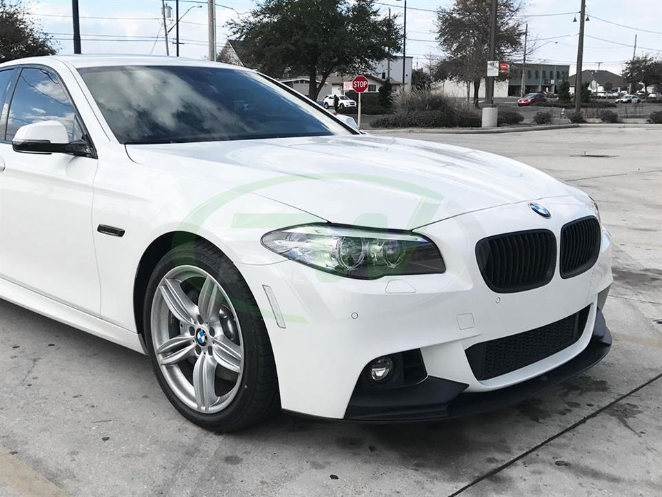 RW Carbon BMW F10 F11 Performance Style Front Lip Spoiler - Image 4