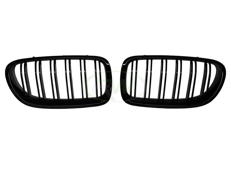 RW Carbon BMW F10 Gloss Black Double Slat Grilles (5)