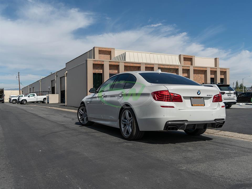 RW Carbon BMW F10 M Sport DTM Carbon Fiber Rear Diffuser - Image 12