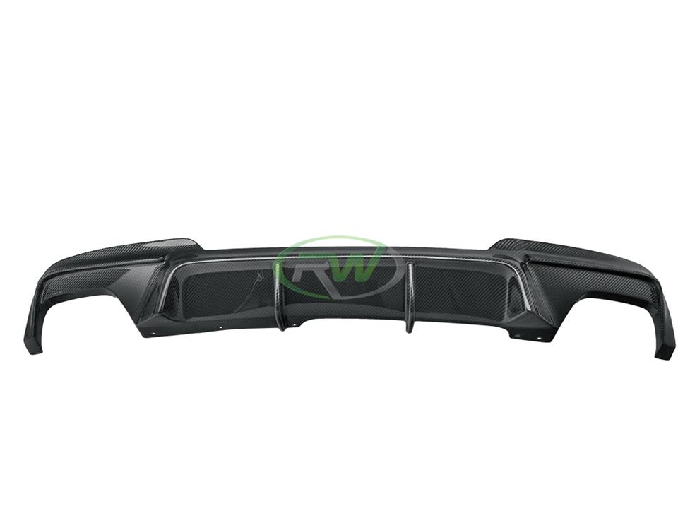 RW Carbon BMW F10 M Sport DTM Carbon Fiber Rear Diffuser - Image 16